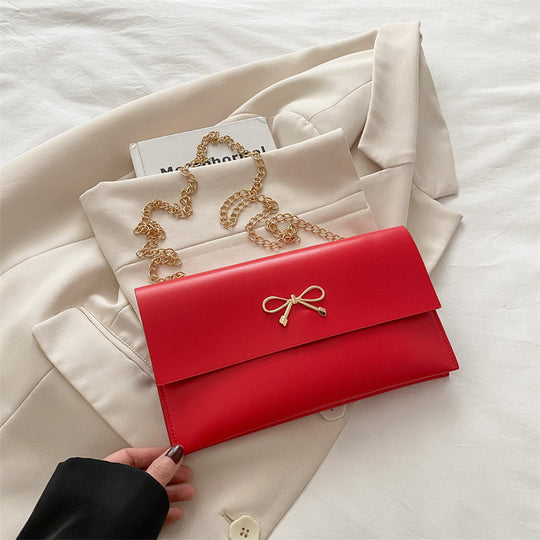 Damen elegante Clutch im minimalistischen Design mit goldenen Akzenten Nord Taschen