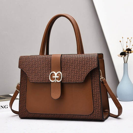 Damen elegante Henkeltasche mit strukturiertem Design und abnehmbarem Schulterriemen Nord Taschen