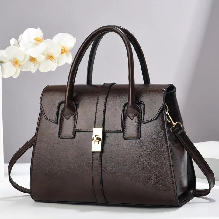 Damen strukturierte Handtasche mit abnehmbarem Schulterriemen Nord Taschen