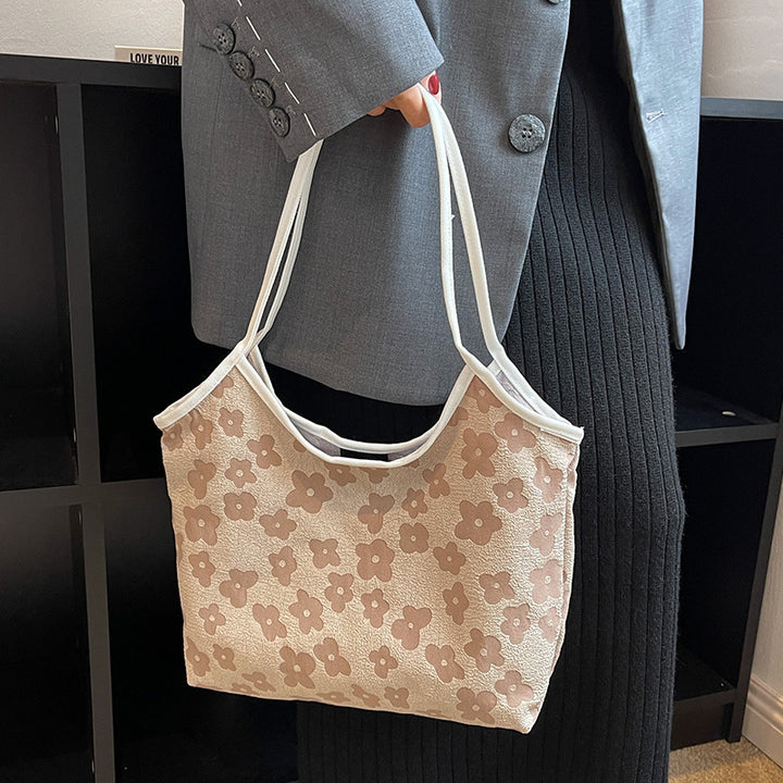 Damen stilvolle Tragetasche mit floralem Strukturdesign Nord Taschen