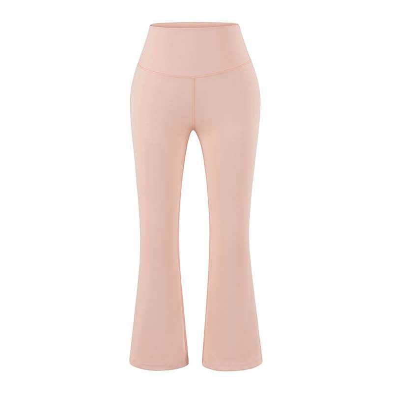 Damen High‑Waist Yoga-Flarehose mit ausgestelltem Schlag und Komfortbund Nord Taschen