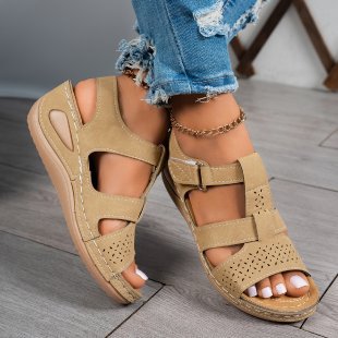 Damen Komfortable Riemensandalen mit anatomischem Fußbett