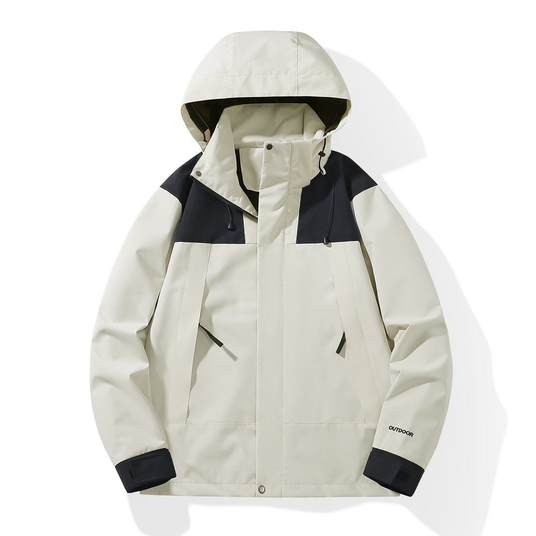 Herren Wetterfester Shell-Parka mit verstellbarer Kapuze und verdeckten Reißverschlüssen Nord Taschen