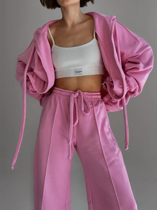 Damen Sweatanzug mit Jogginghose Set Arvani