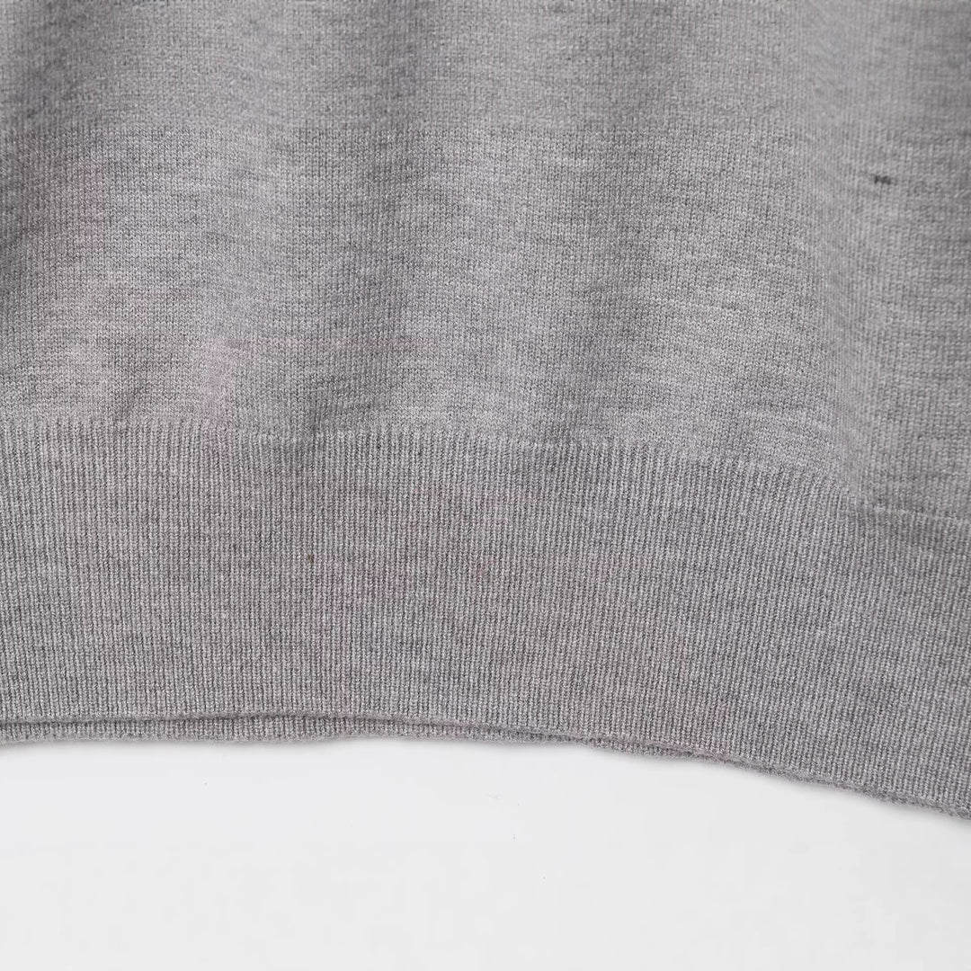 Damen Oversize Pullover mit weitem Rundhalsausschnitt und Rippbündchen Nord Taschen