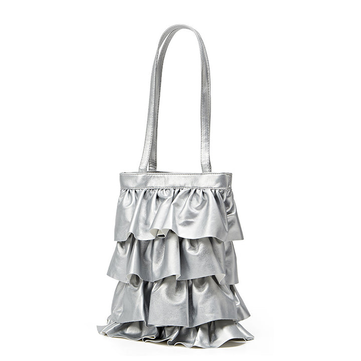 Damen Tragetasche mit voluminösem Rüschendesign Nord Taschen