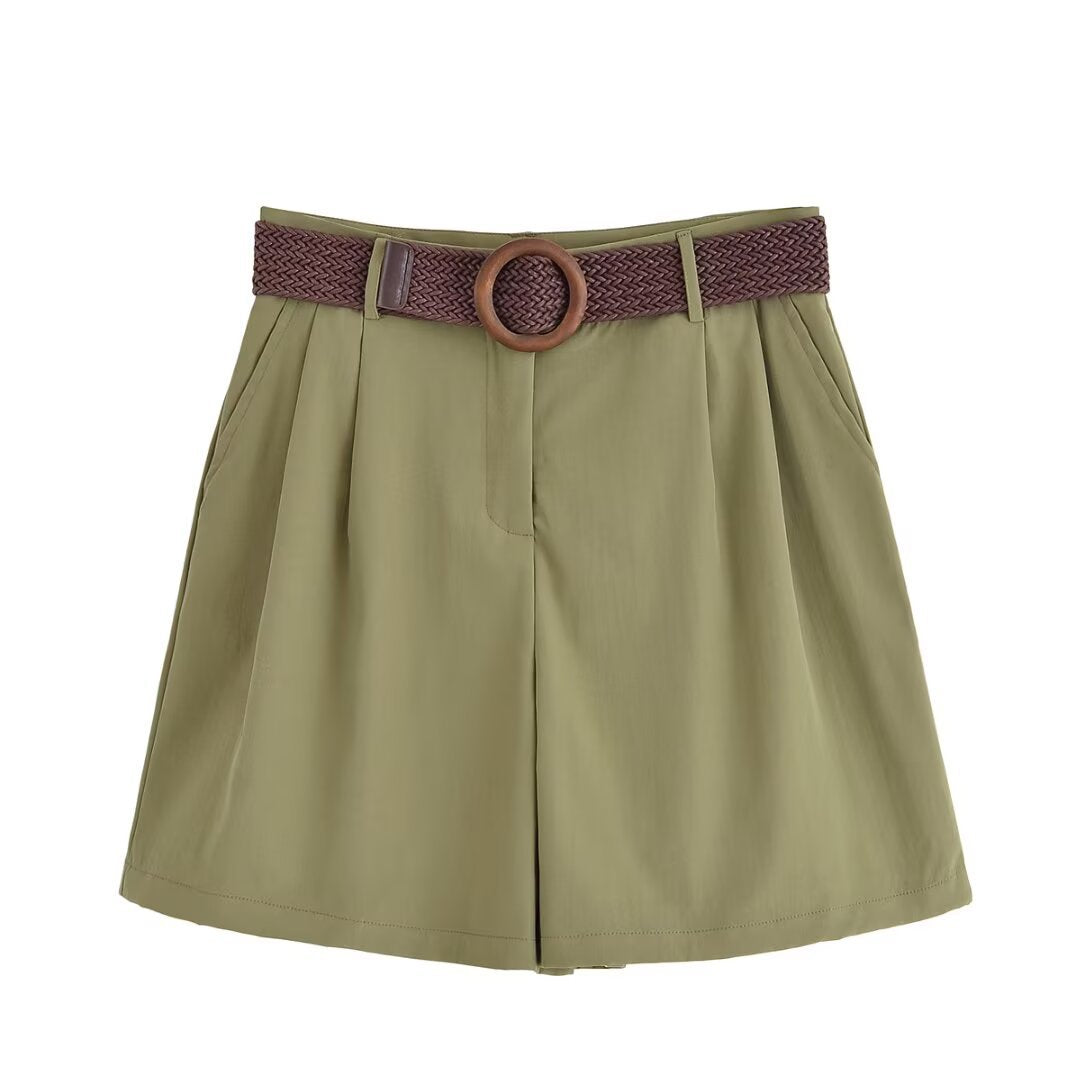 Damen Oversize-Hemdbluse mit dreiviertel-Ärmeln und Manschetten Nord Taschen