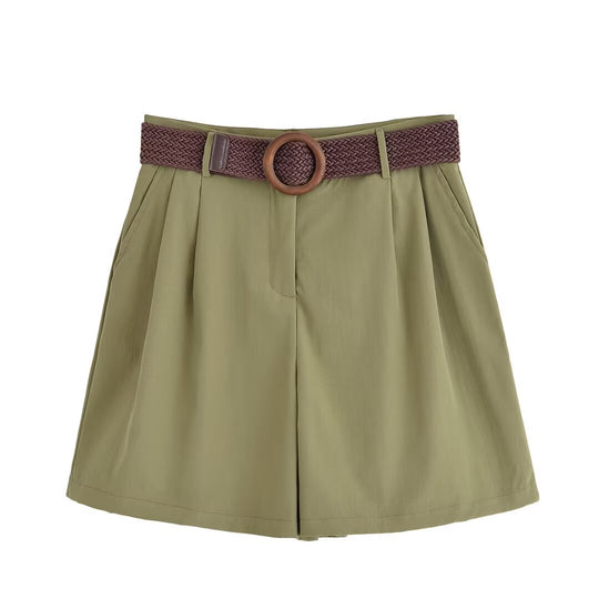 Damen Oversize-Hemdbluse mit dreiviertel-Ärmeln und Manschetten Nord Taschen