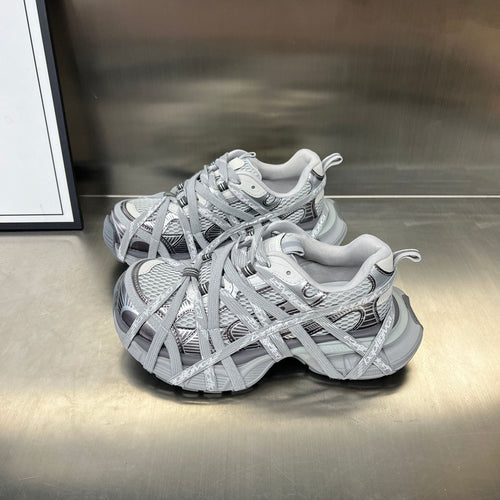 Damen Sportliche Hybrid Sneakers mit elastischer Netzstruktur und stabiler Gummisohle Nord Taschen