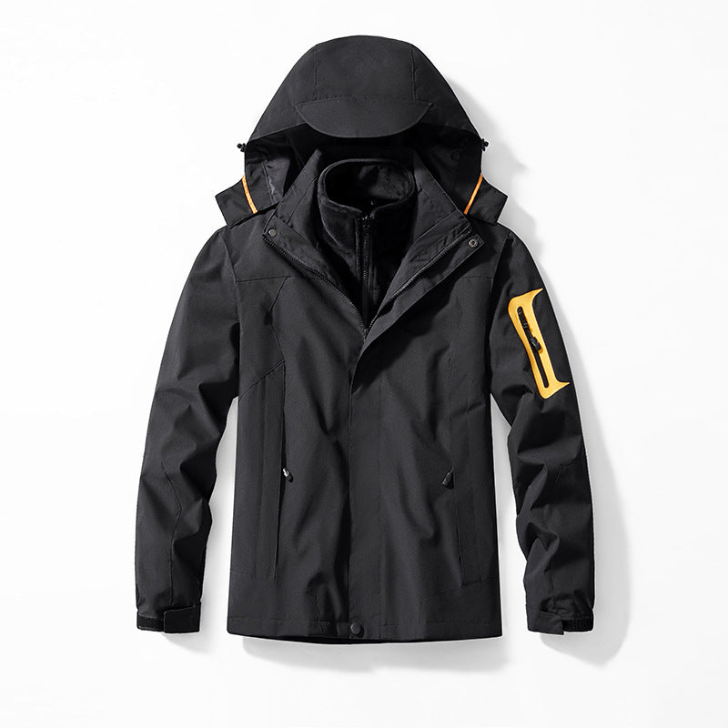 Herren atmungsaktive Outdoor-Windejacke Nord Taschen