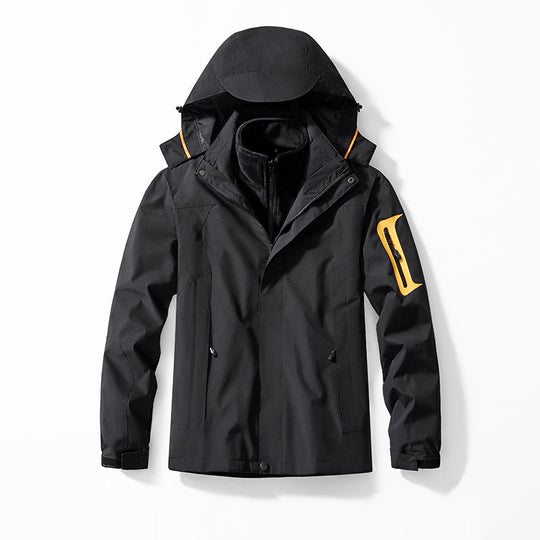 Herren atmungsaktive Outdoor-Windejacke Nord Taschen