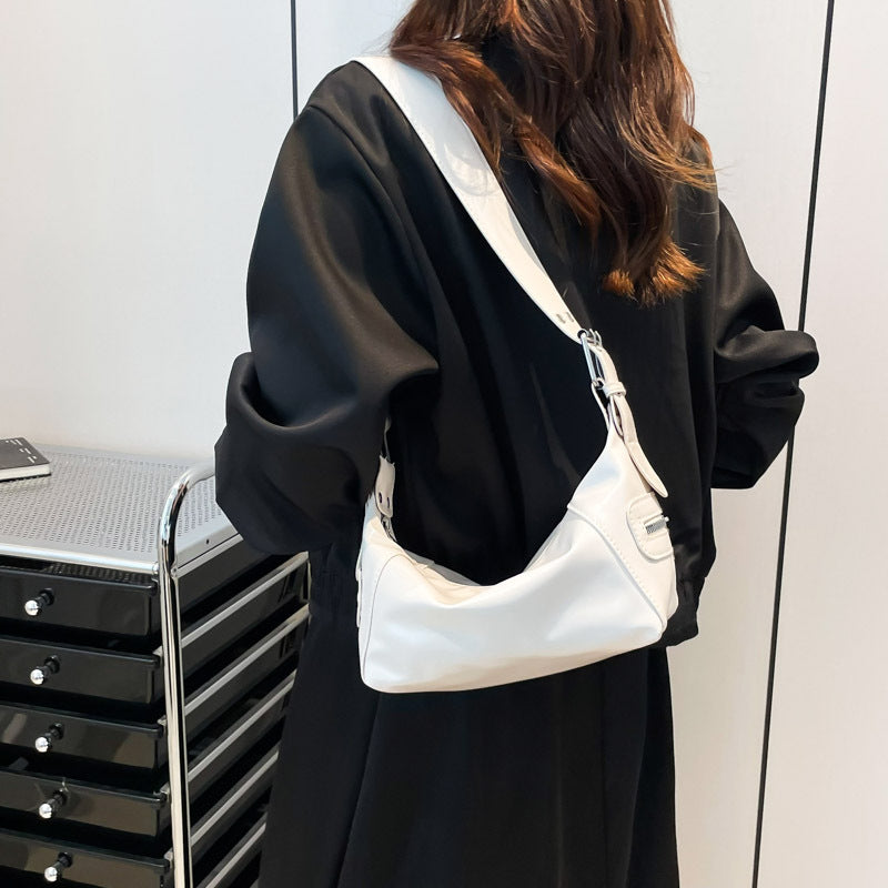 Damen elegante Schultertasche mit hochglänzender Oberfläche Nord Taschen