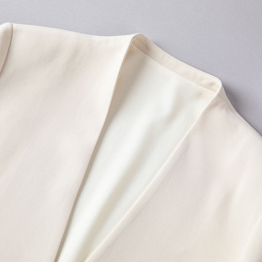 Damen Weite High‑Waist Komforthose mit elastischem Bund und geradem Bein Nord Taschen