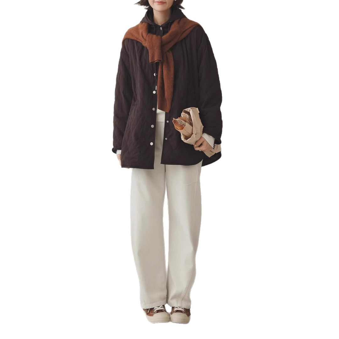 Damen Modische Steppjacke mit Kapuze Nord Taschen
