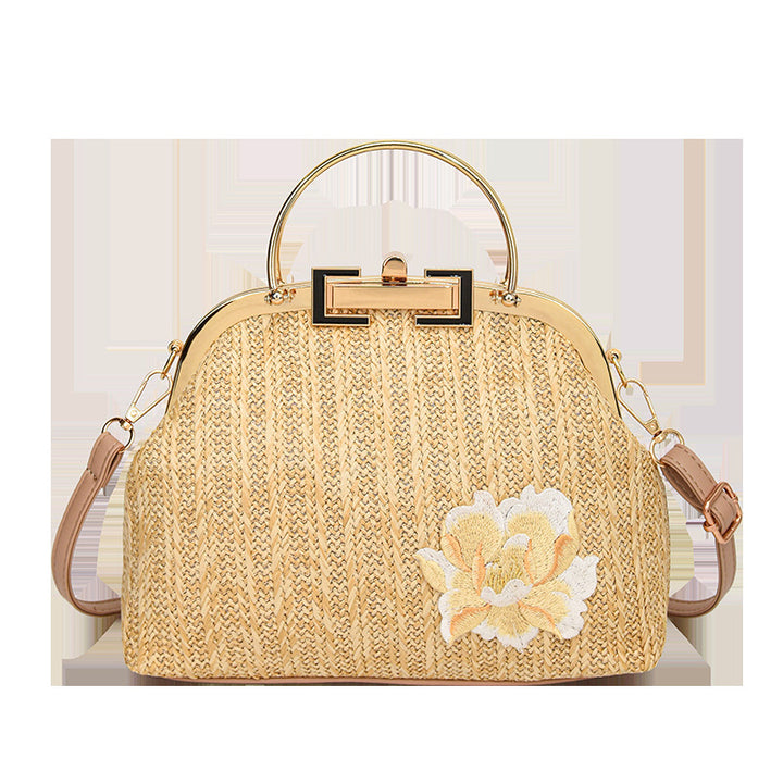 Damen modische Handtasche mit floralem Stickdesign Nord Taschen