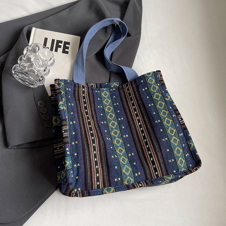 Damen Handtasche mit farbenfrohem geometrischen Muster Nord Taschen
