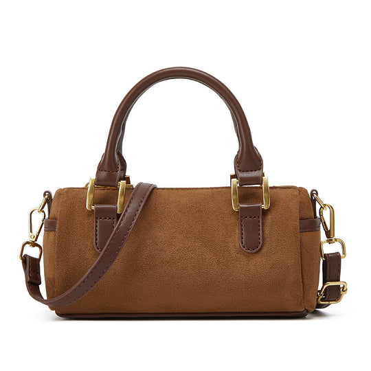 Damen elegante Schultertasche mit abnehmbarem Trageriemen und hochwertiger Samtoberfläche Nord Taschen