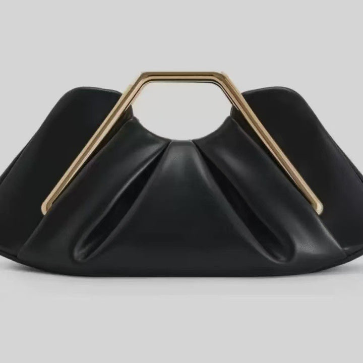 Damen Designer Clutch mit innovativem Drapé Nord Taschen