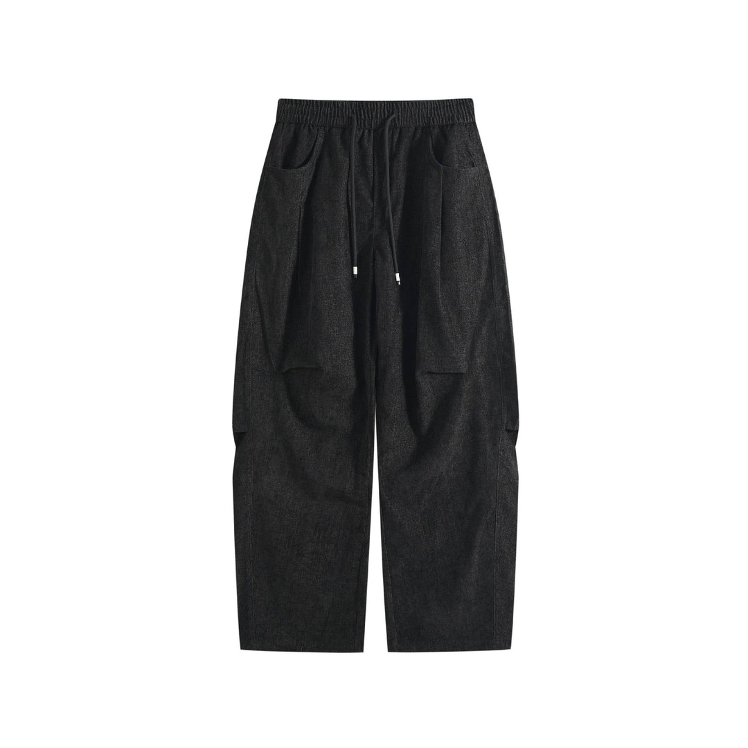 Damen Weite Cropped Komfort‑Cargohose mit elastischem Kordelbund und aufgesetzten Taschen Nord Taschen