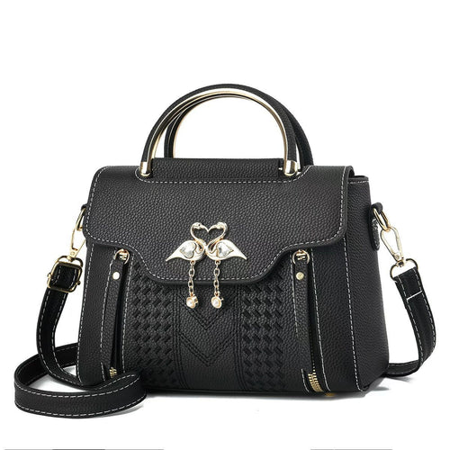 Damen elegante Handtasche mit auffälligem Schmuckdetail und verstellbarem Schultergurt Nord Taschen