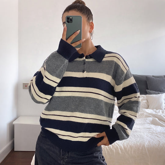 Damen kuscheliger Strickpullover Nord Taschen