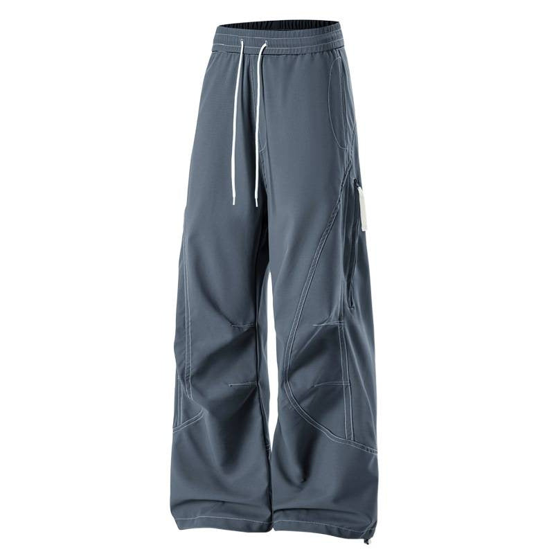 Herren Baggy Cargohose mit Elastikbund, Multifunktionstaschen und verstellbarem Saum Nord Taschen