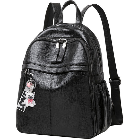 Damen Rucksackhandtasche aus hochwertigem Kunstleder mit eleganter Klappenfront Nord Taschen