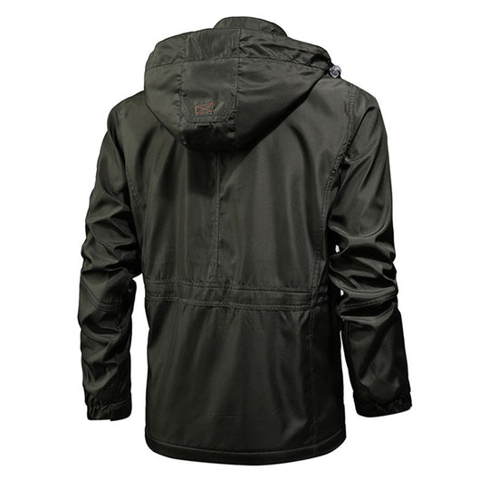 Herren Utility-Parka mit Kapuze, multifunktionalen Taschen und Taillen-Kordelzug Nord Taschen