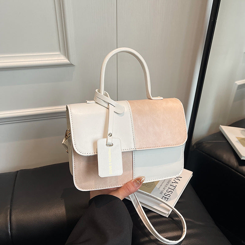 Damen Handtasche mit modernem Blockdesign und elegantem Verschluss Nord Taschen