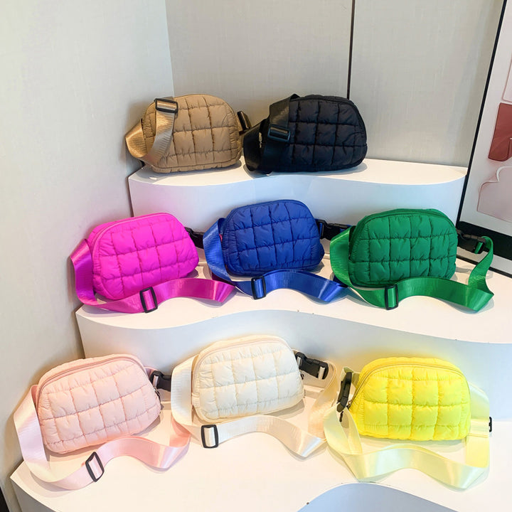 Damen praktische Umhängetasche mit gestepptem Design Nord Taschen
