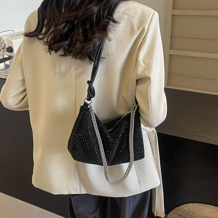 Damen Glamouröse Handtasche mit funkelnden Strassverzierungen Nord Taschen