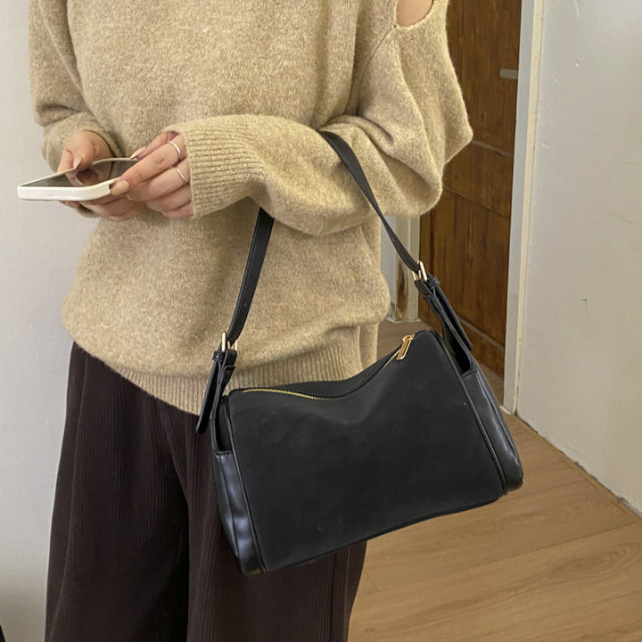 Damen Umhängetasche aus hochwertigem Kunstleder mit elegantem Strukturdesign Nord Taschen