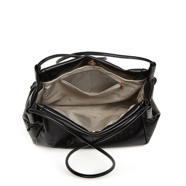 Damen Hobo-Tasche mit elegantem Kordelzug und weich geschmeidiger Oberfläche Nord Taschen