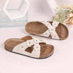 Damen Komfortable und stilvolle Blüten-Sandalen