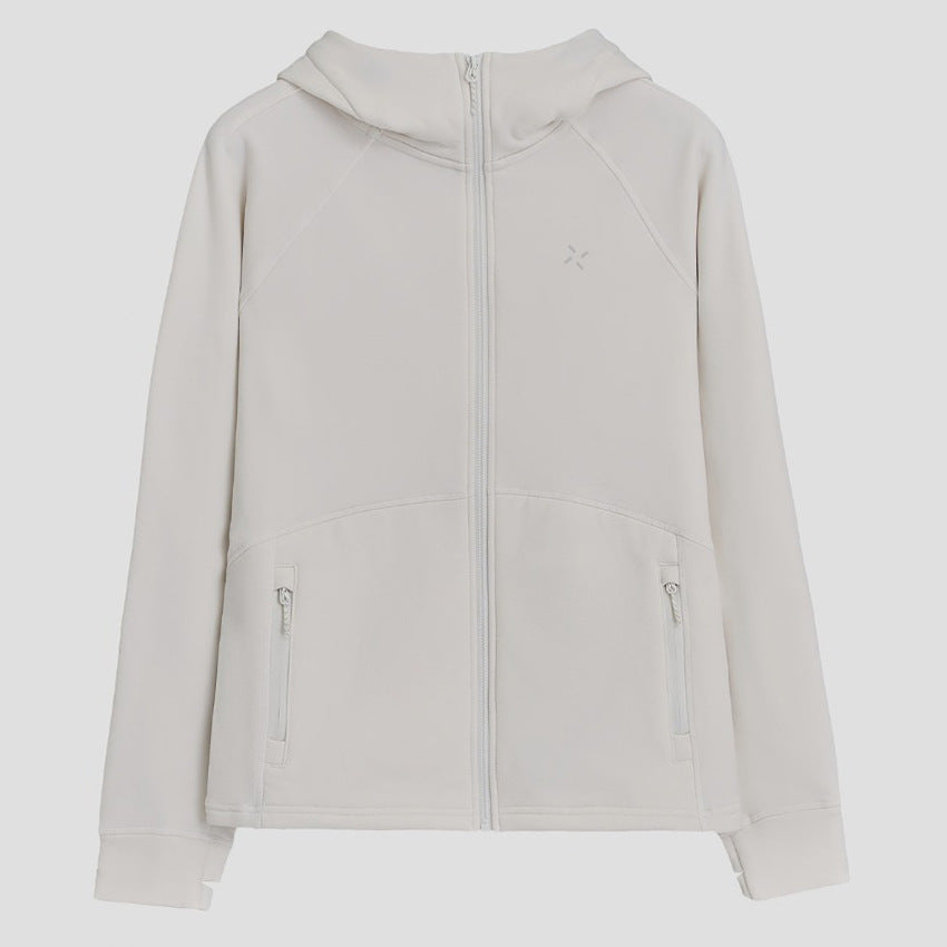 Damen Kapuzen-Fleecejacke mit durchgehendem Reißverschluss, ergonomischen Nähten und Reißverschlusstaschen Nord Taschen