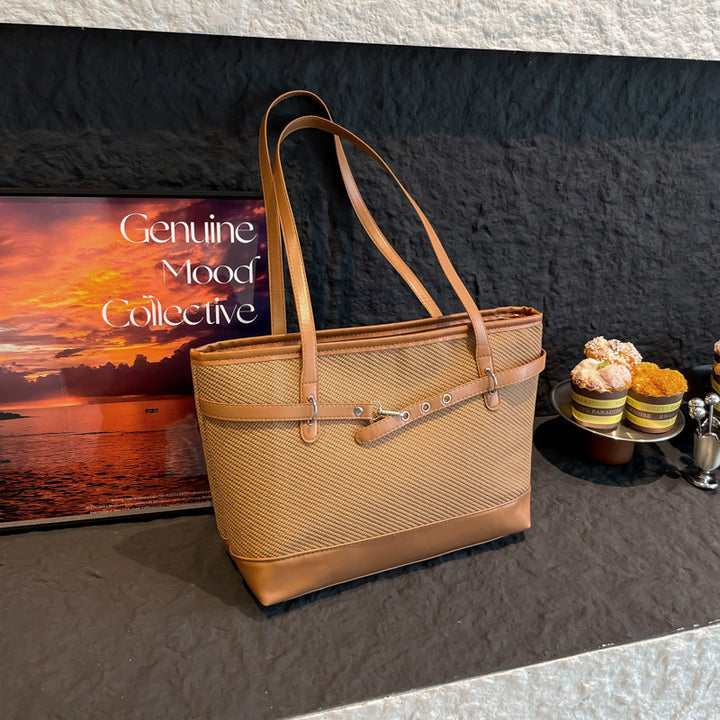 Damen elegante Shopper-Tasche mit strukturierten Details Nord Taschen