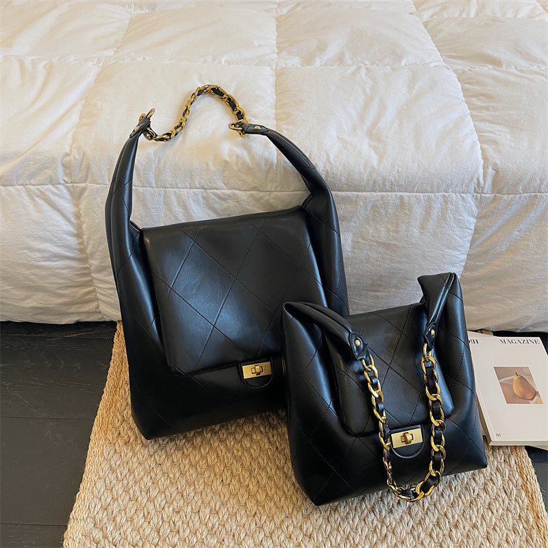 Damen Umhängetasche mit elegantem Kettenriemen Nord Taschen