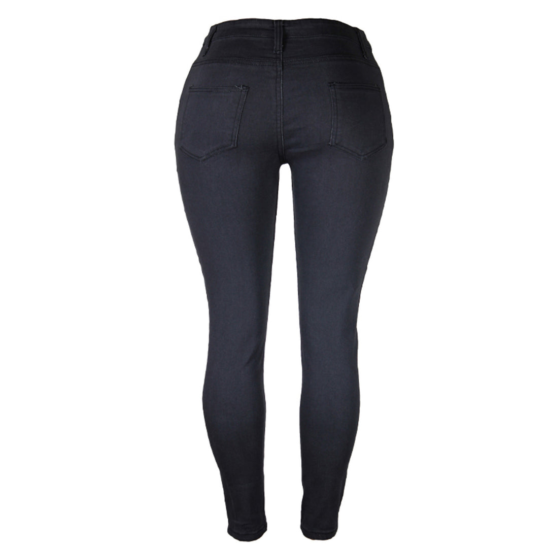 Damen hochgeschnittene Sculpt-Skinny-Jeans mit formendem Stretchbund und klassischem Five‑Pocket‑Schnitt Nord Taschen