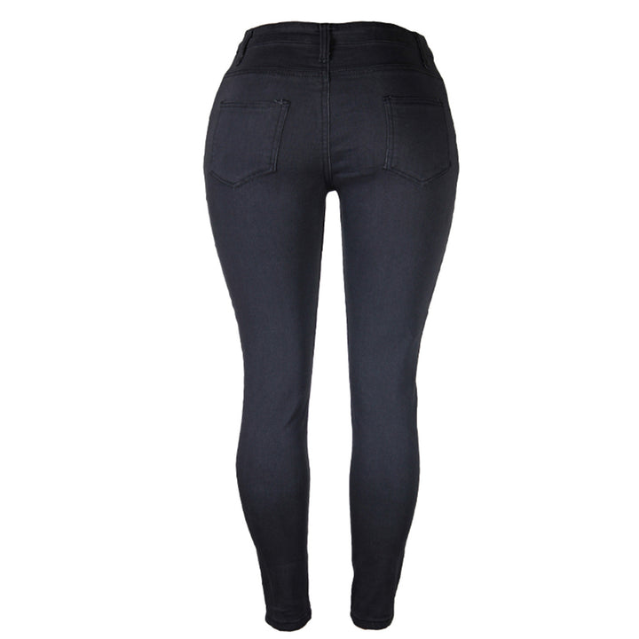 Damen hochgeschnittene Sculpt-Skinny-Jeans mit formendem Stretchbund und klassischem Five‑Pocket‑Schnitt Nord Taschen
