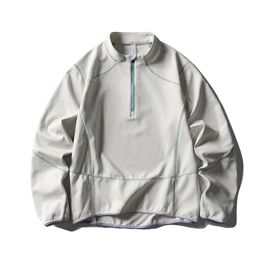 Unisex Halbzip-Fleecepullover mit Stehkragen, Flachnähten und verstellbarem Saum Nord Taschen