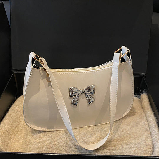 Damen modische Schultertasche mit stilvollem Schleifen-Detail Nord Taschen