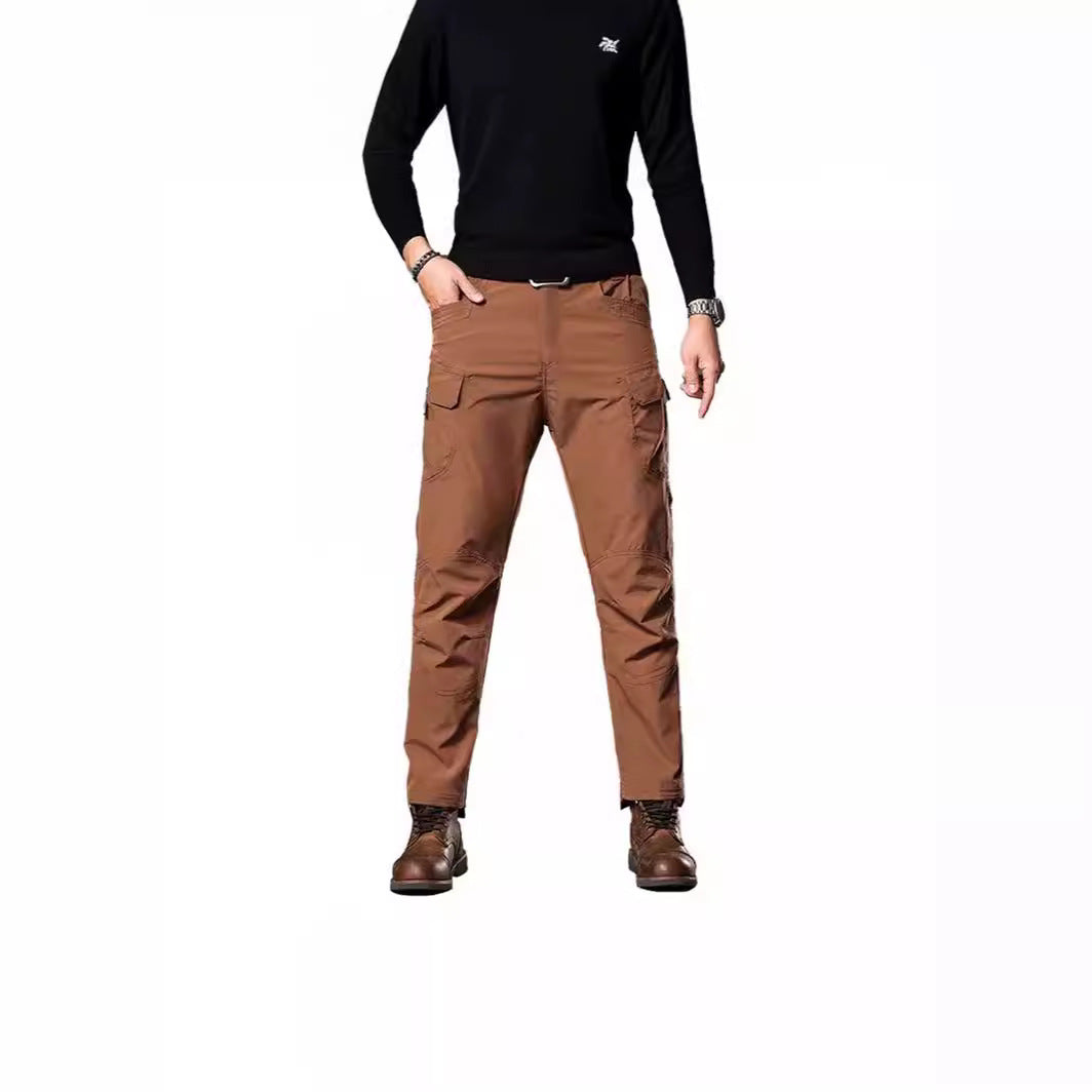 Herren Trekking‑Cargohose mit Knieverstärkung, multifunktionalen Taschen und geradem Schnitt Nord Taschen