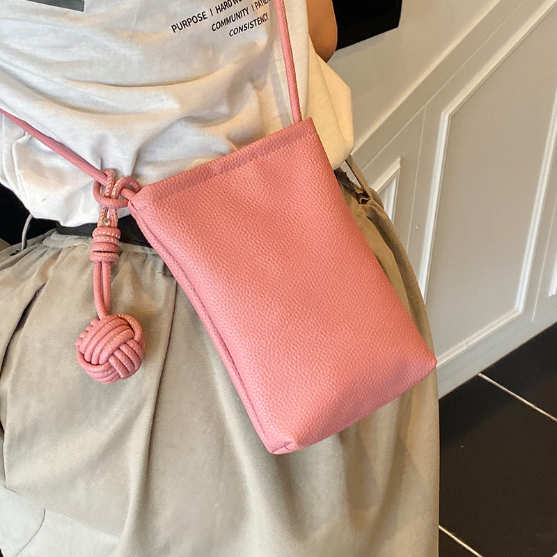 Damen Handytasche mit knotenverschlossenem Tragegurt Nord Taschen