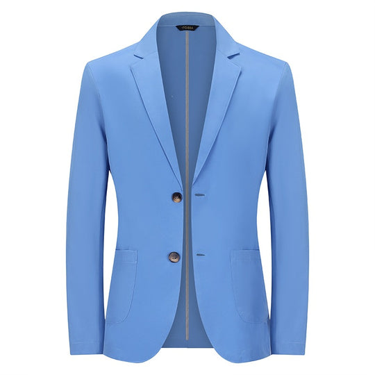 Herren Modernes Slim-Fit Sakko mit schmalem Revers und aufgesetzten Taschen Nord Taschen