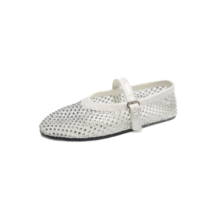 Damen Funktions-Ballerinas mit strassbesetztem Obermaterial