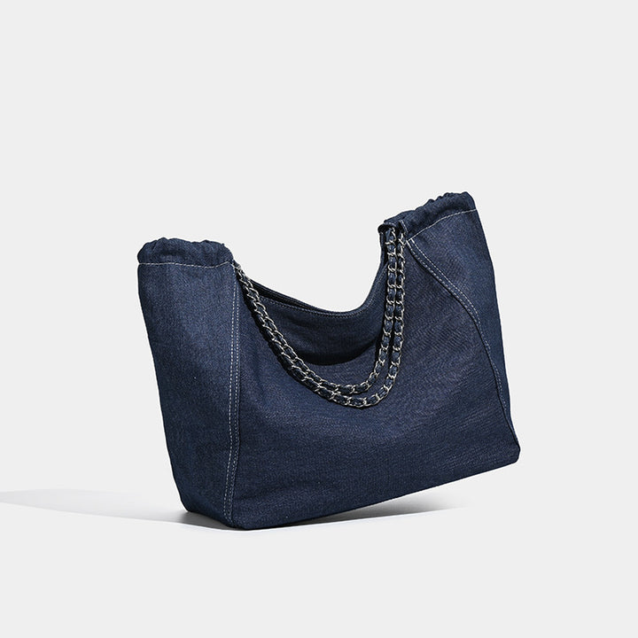 Damen praktische Denim Shopper-Tasche Nord Taschen