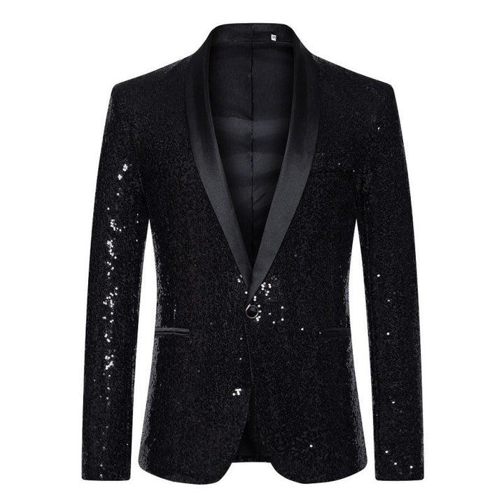 Nord Taschen Herren Pailletten-Blazer mit Schalkragen