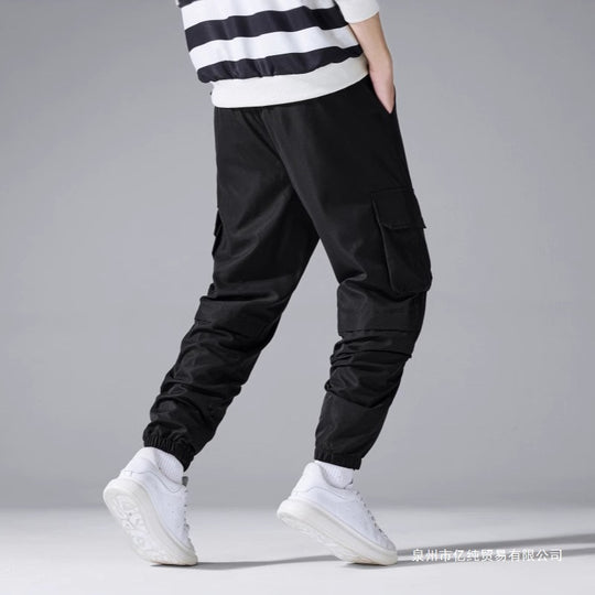 Herren Cargo-Jogginghose mit Tunnelzug, elastischen Knöchelbündchen & Mehrfachtaschen Nord Taschen