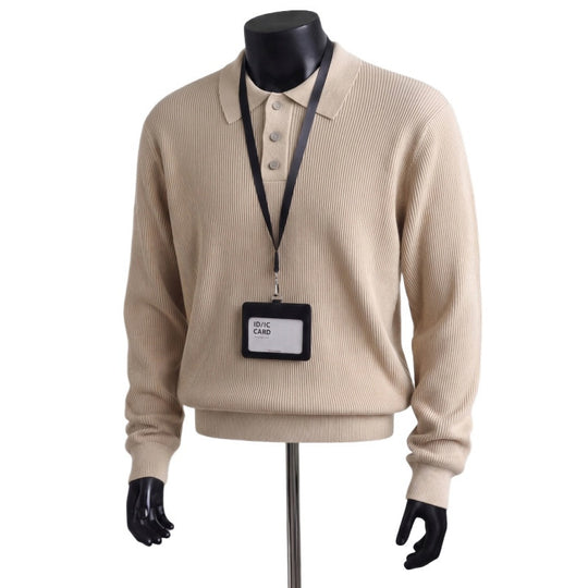 Herren Urbaner Pullover mit Kragen Nord Taschen