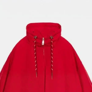 Damen Kurze Outdoor‑Blousonjacke mit hohem Stehkragen, Kordelzug und Gummizugsaum Nord Taschen